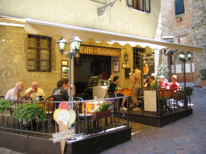Toscana reseskildring Caffé Gelateria