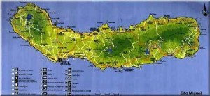 Azorerna reseskildring karta