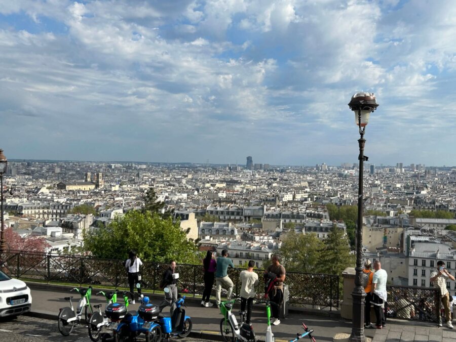 View from Montmartre hill 130m