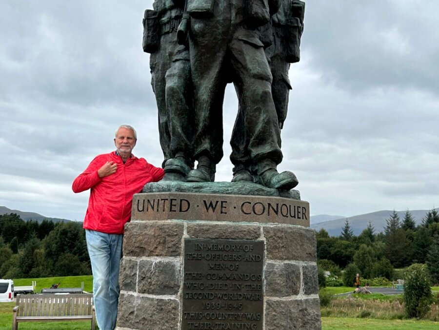 Commando Memorial monument i Lochaber, Skottland,